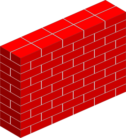 Eine Ziegelsteinmauer