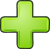Grünes Pluszeichen
