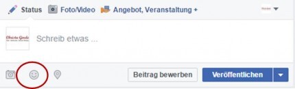 Facebook Emojis einfügen