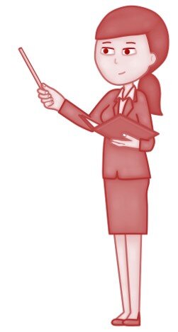 Frau hält einen Vortrag