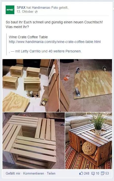 Spax zeigt, wie man einen Tisch baut