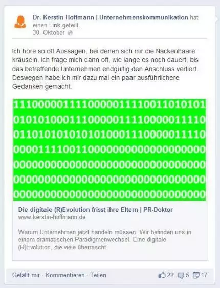 Blogbeitrag mit These