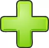 Grünes Pluszeichen
