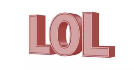 Lachen über eine lustige Selbstdarstellung oder eine lustige Selbstbeschreibung