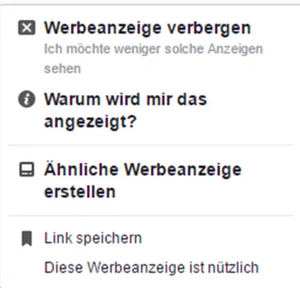 Bewertung von Facebook-Werbeanzeigen