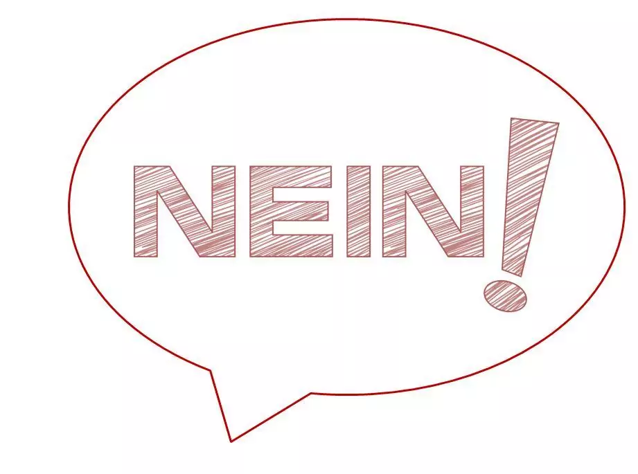 Sprechblase NEIN
