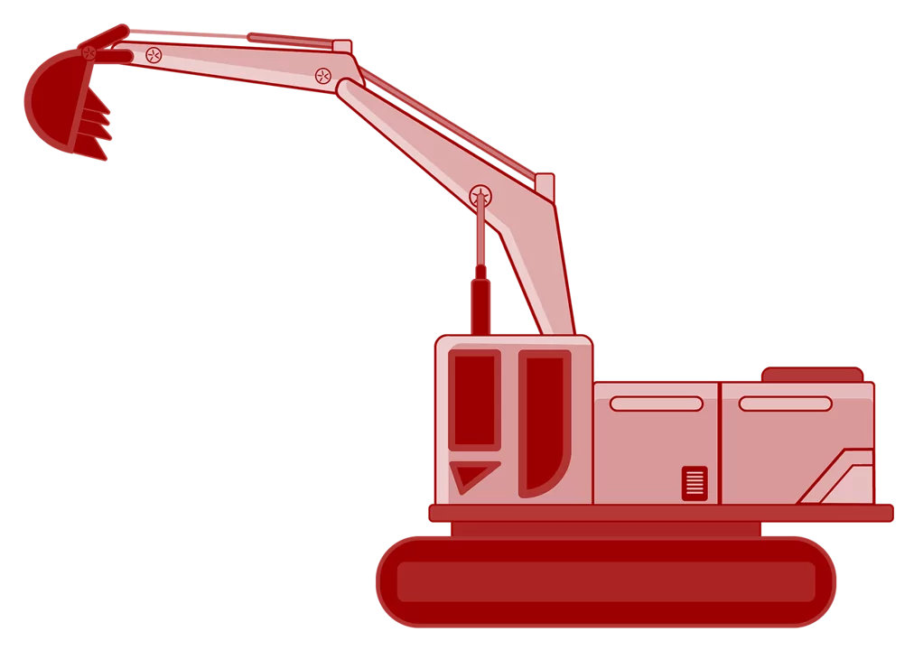 Eine Baumaschine